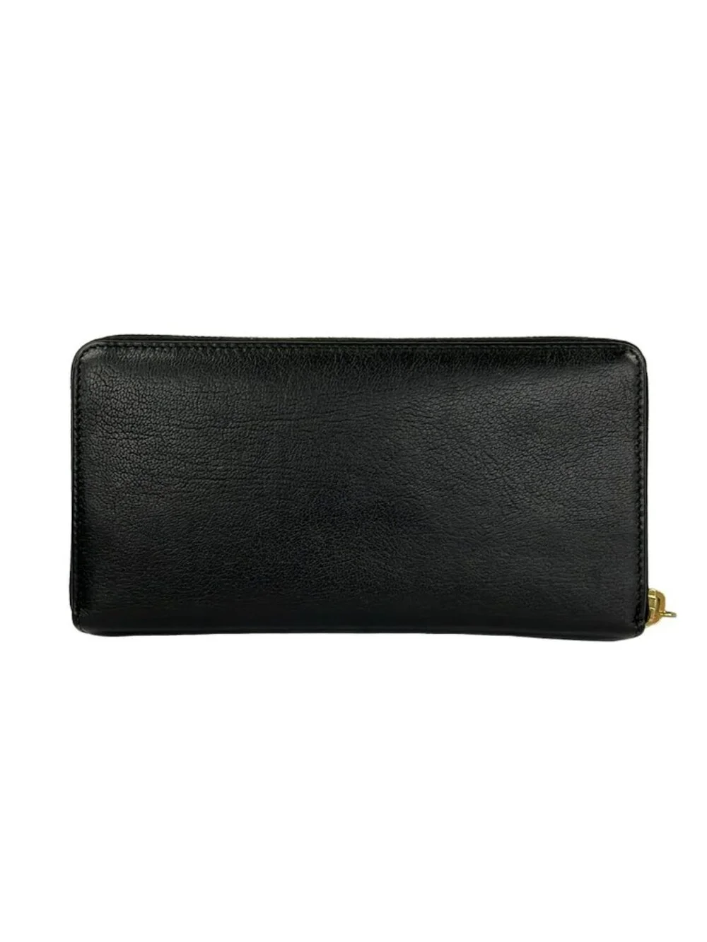 ★SOLD★ Saint Laurent Wallet Black Zip Around Leather - Picture 2 of 5